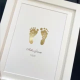 Personalised Baby Hand & Footprint Foil Print (1)