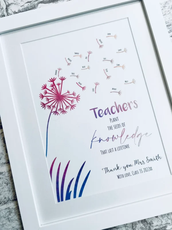 Thank You Teacher Gift Class Dandelion Seeds (4) Thank You Teacher Gift Class Dandelion Seeds (4)