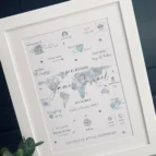 The Day You Were Born Foil Birth Statistics Print (5)