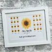 Sunflower-themed personalised teacher gift print with student names and thank you message.