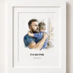 Personalised Watercolour Couple Portrait (2)