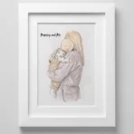 Personalised Watercolour Couple Portrait (4)
