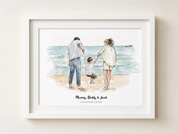 Personalised Watercolour Couple Portrait (6) Personalised Watercolour Couple Portrait (6)