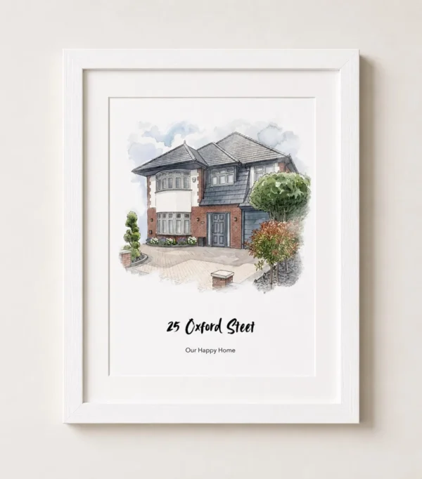 Personalised Watercolour House Portrait (11)