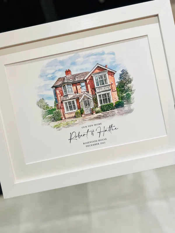Personalised Watercolour House Portrait (2)