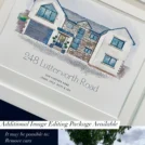 Personalised Watercolour House Portrait (3)