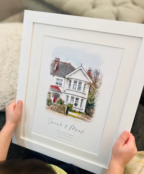 Personalised Watercolour House Portrait (7)