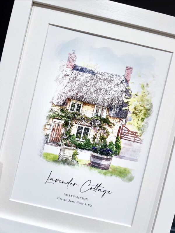 Personalised Watercolour New Home Portrait (1)