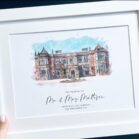 Personalised Watercolour Wedding Venue Portrait (6)