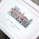 Personalised Watercolour Wedding Venue Portrait (8)