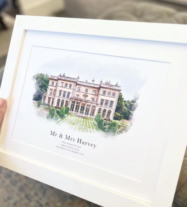 Personalised Watercolour Wedding Venue Portrait (9) Personalised Watercolour Wedding Venue Portrait (9)