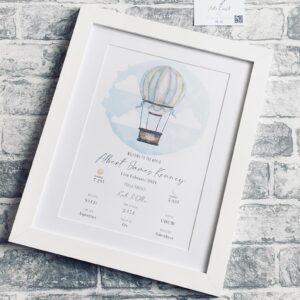 The Day You Were Born Elegant Birth Print – Personalised New Baby Gift