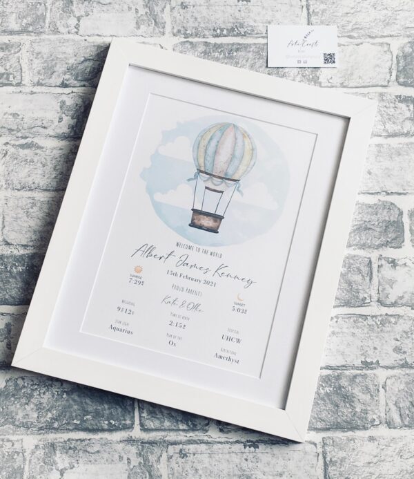The Day You Were Born Elegant Birth Print (1)